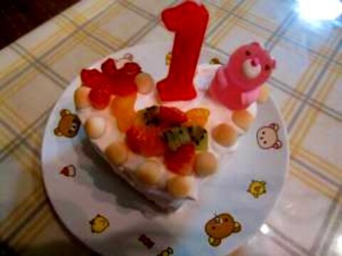 １歳の誕生日♪はじめてのケーキ♪